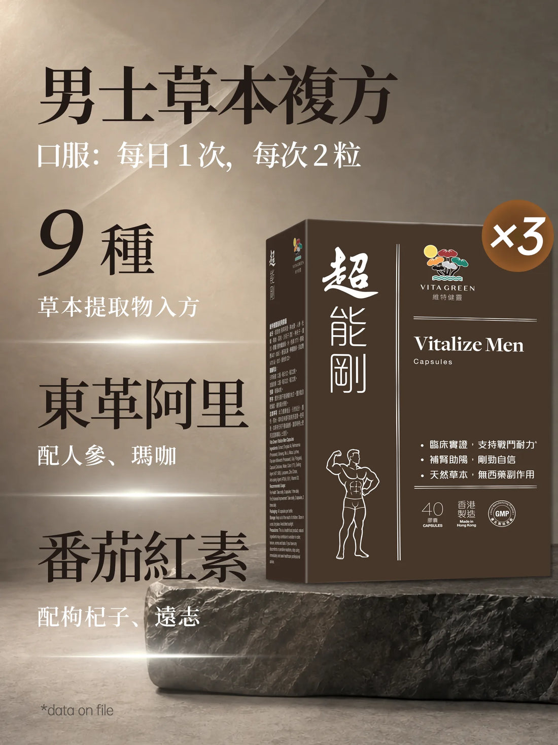超能剛膠囊40粒3件