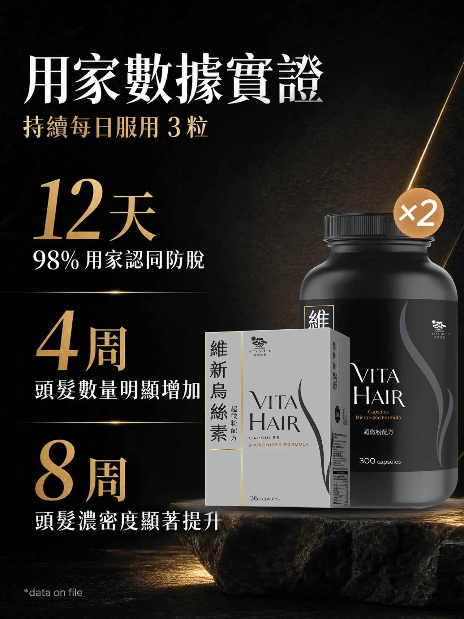 維新烏絲素(超微粉配方)300粒2件+36粒1件