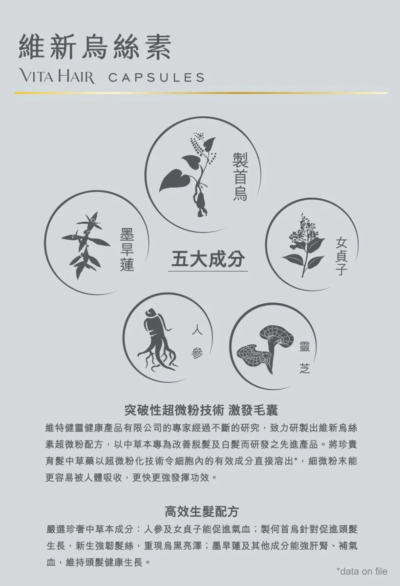 維新烏絲素 (超微粉配方) - 維特健靈官方海外專賣店 Vita Green Official Global Shop