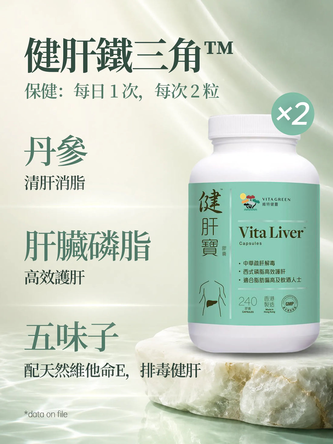 健肝寶 240粒 2盒