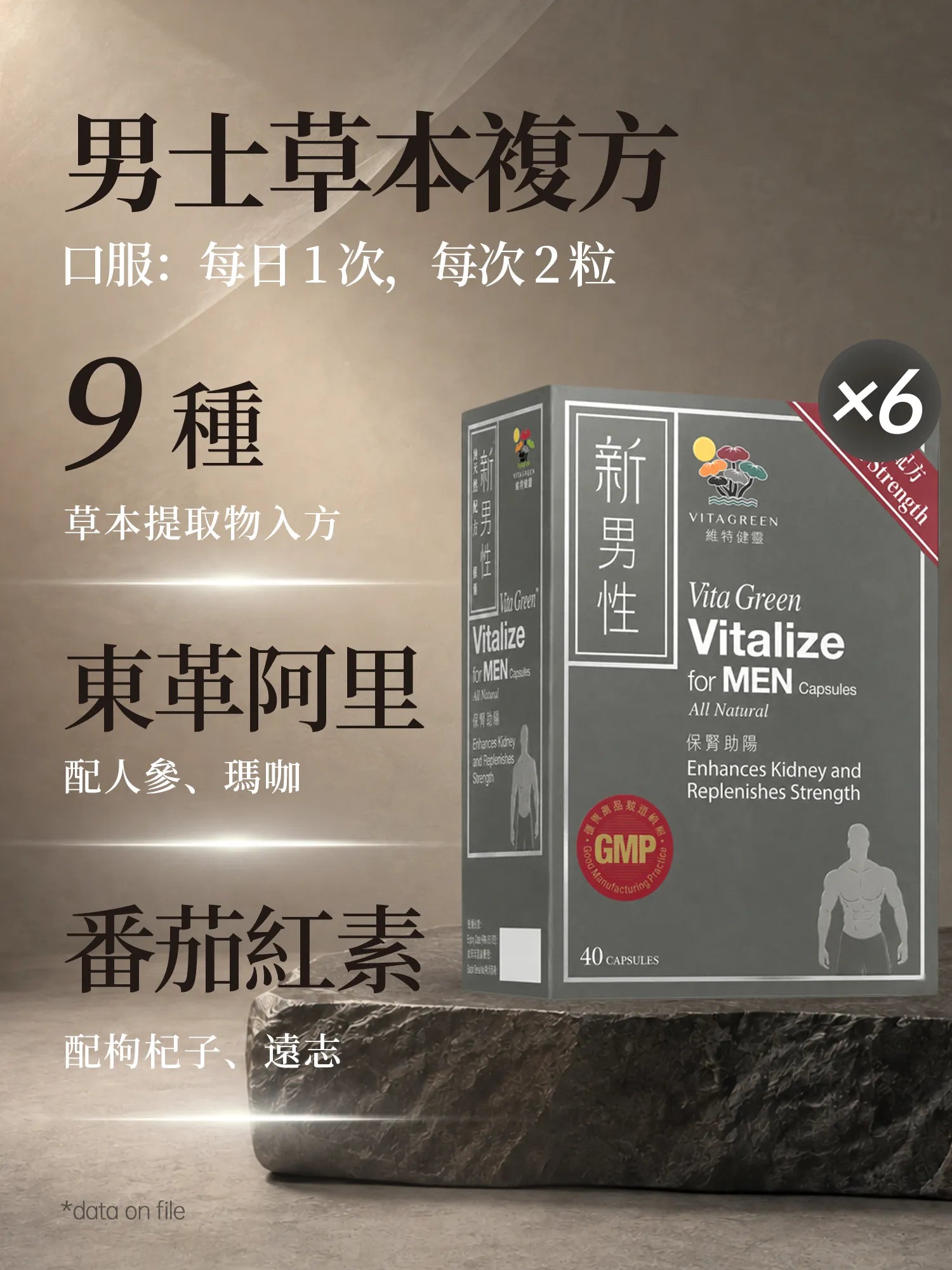 新男性 加強配方 40粒 6盒