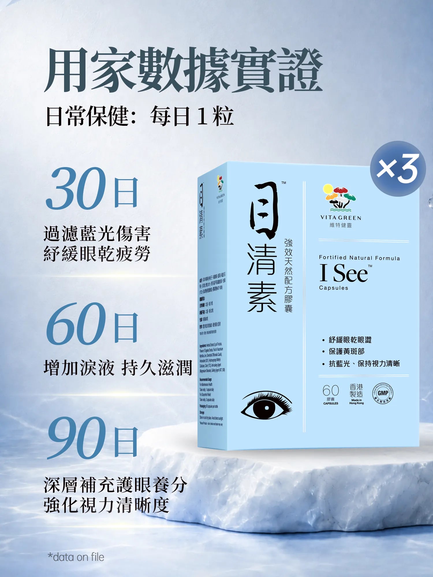 目清素 60粒 3盒